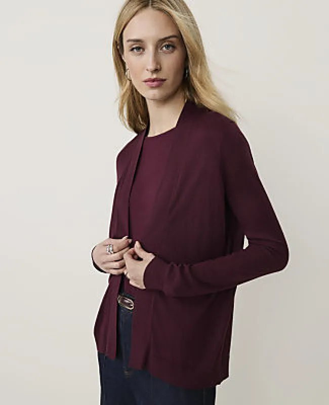 Ann Taylor Petite Essential Open Cardigan made by Ann Taylor