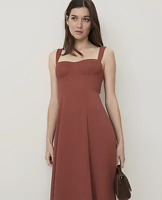 Ann Taylor Petite Corset Midi Dress sold by Ann Taylor product image thumbnail 3
