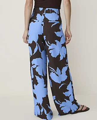 Ann Taylor Petite Floral Pleated Wide-Leg Pant sold by Ann Taylor product image thumbnail 3