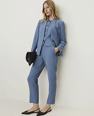 Ann Taylor The Relaxed Ankle Pant in Fluid Crepe sold by Ann Taylor