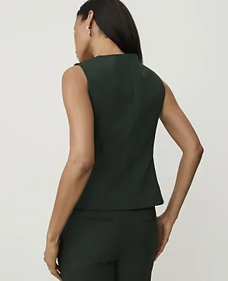 Ann Taylor The Fitted V-Neck Vest in Seasonless Stretch sold by Ann Taylor product image thumbnail 2