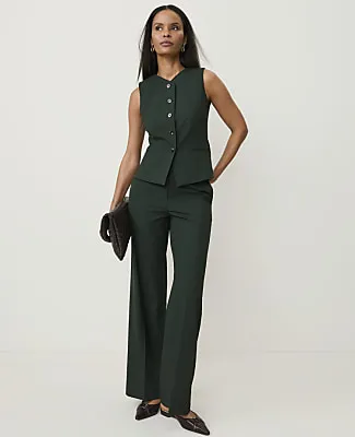 Ann Taylor The Fitted V-Neck Vest in Seasonless Stretch sold by Ann Taylor product image thumbnail 3