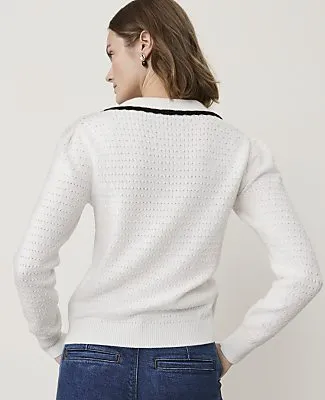 Ann Taylor Scalloped Sailor Collar Cardigan sold by Ann Taylor product image thumbnail 2