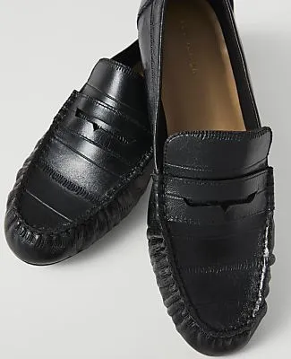 Ann Taylor Weekend Gathered Leather Loafer sold by Ann Taylor product image thumbnail 2