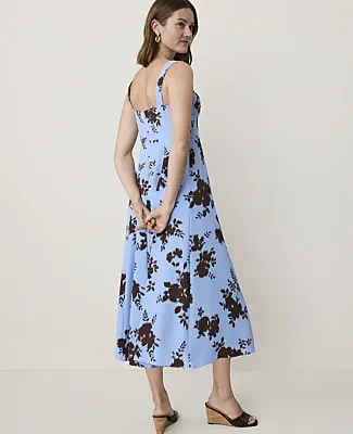 Ann Taylor Floral Corset Midi Dress sold by Ann Taylor product image thumbnail 2