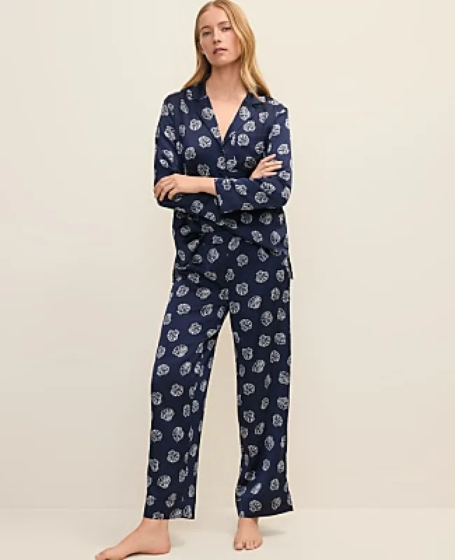 Ann Taylor Shell Print Pajama Set made by Ann Taylor