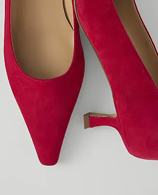 Ann Taylor Suede Nip Toe Pump sold by Ann Taylor product image thumbnail 2