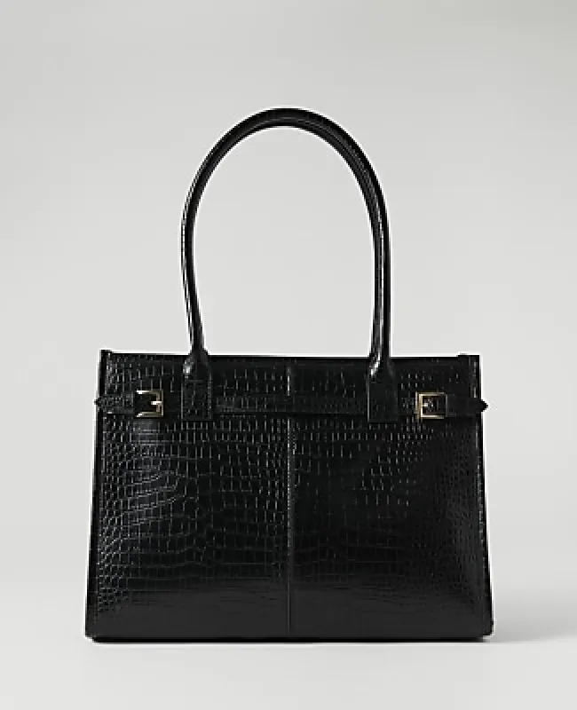 Ann Taylor Croco Belted Tote made by Ann Taylor