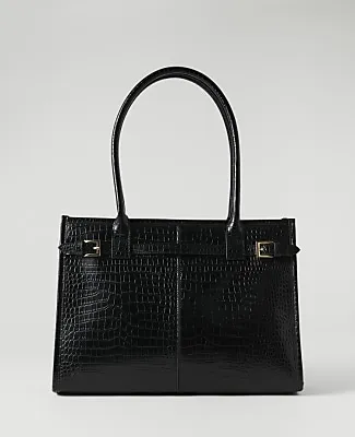 Ann Taylor Croco Belted Tote sold by Ann Taylor