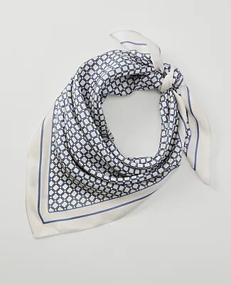 Ann Taylor Geo Silk Scarf sold by Ann Taylor