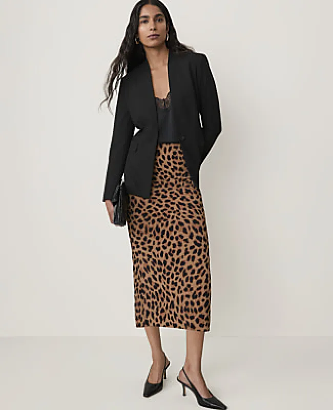Ann Taylor Animal Print Pencil Skirt made by Ann Taylor