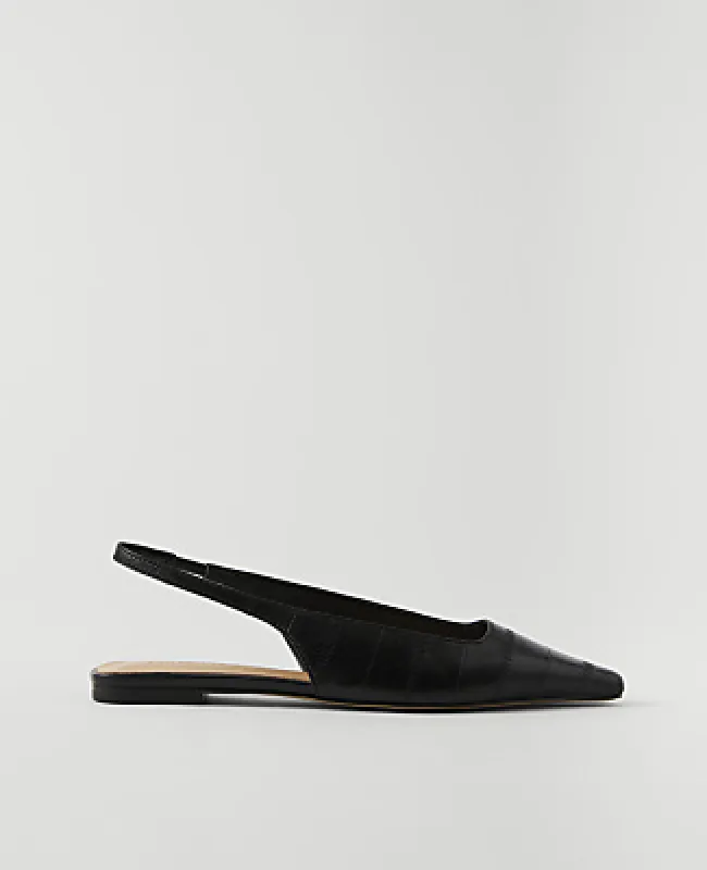 Ann Taylor Leather Slingback Flat made by Ann Taylor
