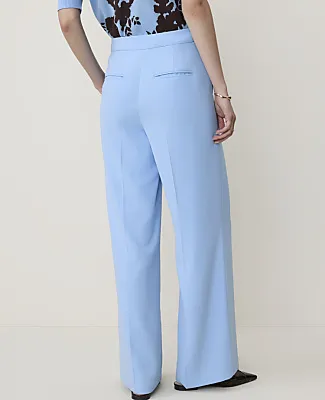 Ann Taylor The Side Zip Wide-Leg Pant in Fluid Crepe sold by Ann Taylor product image thumbnail 3