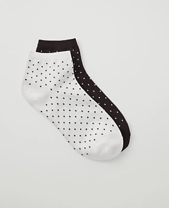 Ann Taylor Polka Dot Ankle Sock Set made by Ann Taylor
