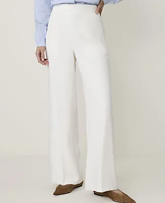 Ann Taylor The Side Zip Wide-Leg Pant in Fluid Crepe sold by Ann Taylor product image thumbnail 2