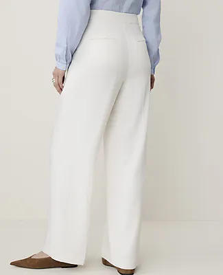Ann Taylor The Side Zip Wide-Leg Pant in Fluid Crepe sold by Ann Taylor product image thumbnail 3