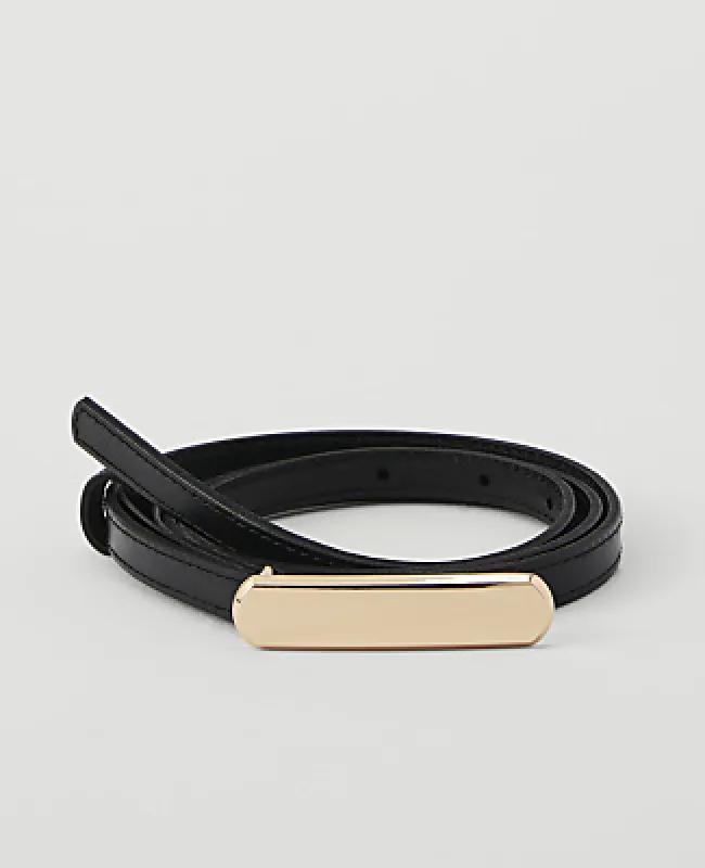 Ann Taylor Skinny Leather Belt made by Ann Taylor
