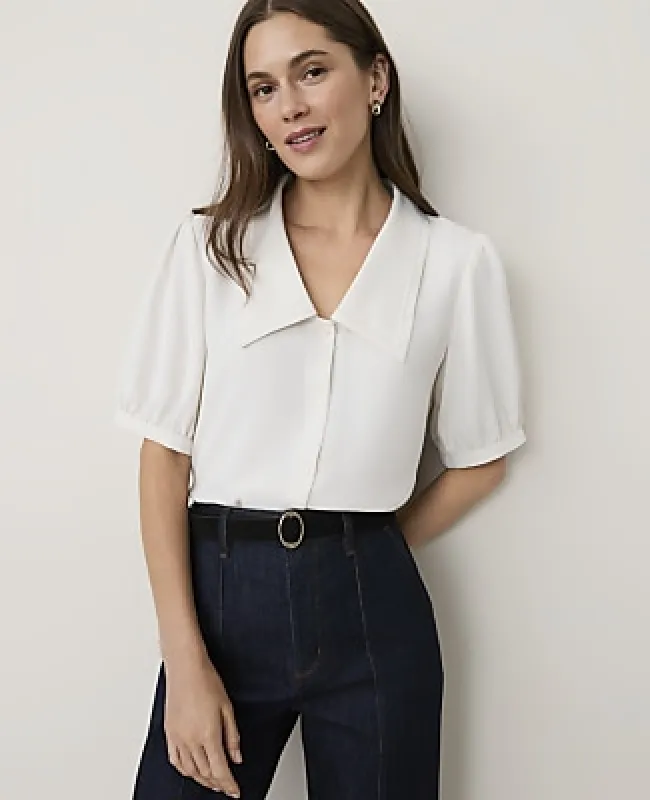 Ann Taylor Puff Sleeve Blouse made by Ann Taylor