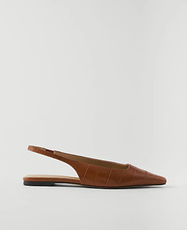 Ann Taylor Leather Slingback Flat made by Ann Taylor