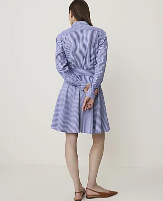 Ann Taylor Striped Belted Collared Shirtdress sold by Ann Taylor product image thumbnail 2