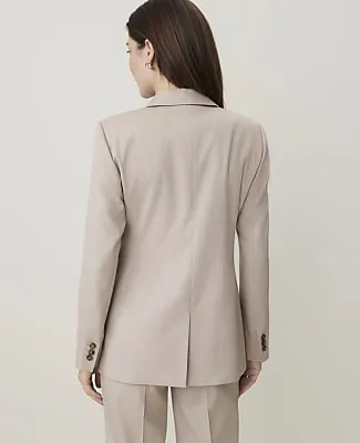 Ann Taylor The Petite Windowpane Crosby Blazer in Classic Canvas sold by Ann Taylor product image thumbnail 2