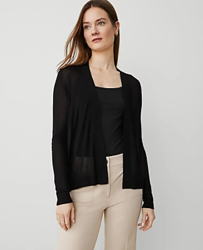 Ann Taylor Petite Essential Open Cardigan made by Ann Taylor