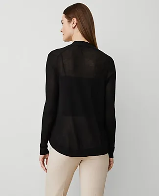 Ann Taylor Petite Essential Open Cardigan sold by Ann Taylor product image thumbnail 2