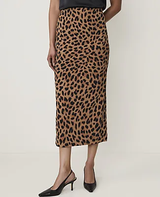 Ann Taylor Petite Animal Print Pencil Skirt sold by Ann Taylor product image thumbnail 2