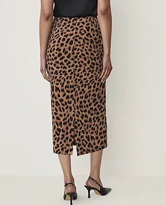 Ann Taylor Petite Animal Print Pencil Skirt sold by Ann Taylor product image thumbnail 3