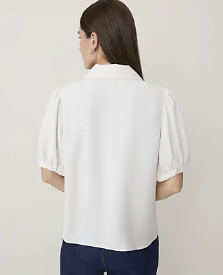Ann Taylor Puff Sleeve Blouse sold by Ann Taylor product image thumbnail 2