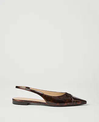 Ann Taylor Hardware Cutout Slingback Flat sold by Ann Taylor
