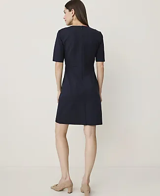 Ann Taylor Petite Crew Neck Shift Dress sold by Ann Taylor product image thumbnail 2