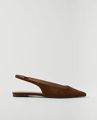 Ann Taylor Suede Slingback Flat sold by Ann Taylor