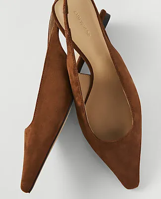 Ann Taylor Suede Slingback Flat sold by Ann Taylor product image thumbnail 2