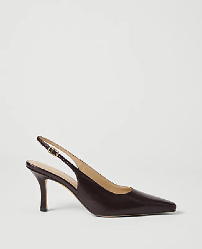 Ann Taylor Textured Slingback Pump made by Ann Taylor