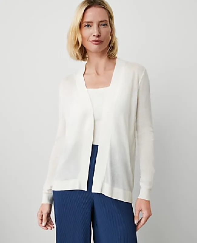 Ann Taylor Petite Essential Open Cardigan made by Ann Taylor