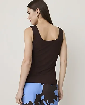 Ann Taylor Petite Square Neck Tank Top sold by Ann Taylor product image thumbnail 2