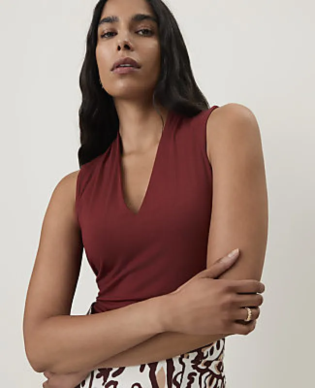 Ann Taylor V-Neck Tank made by Ann Taylor