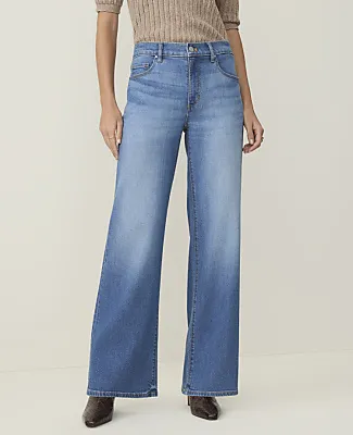 Ann Taylor Petite Weekend Wide-Leg Jean sold by Ann Taylor product image thumbnail 2
