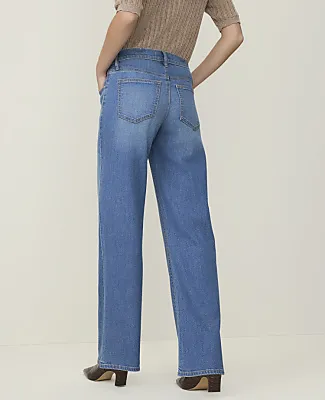 Ann Taylor Petite Weekend Wide-Leg Jean sold by Ann Taylor product image thumbnail 3
