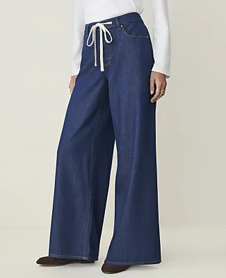 Ann Taylor Petite Weekend Palazzo Jean sold by Ann Taylor product image thumbnail 2