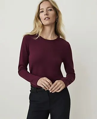 Ann Taylor Petite Essential Crew Neck Sweater sold by Ann Taylor