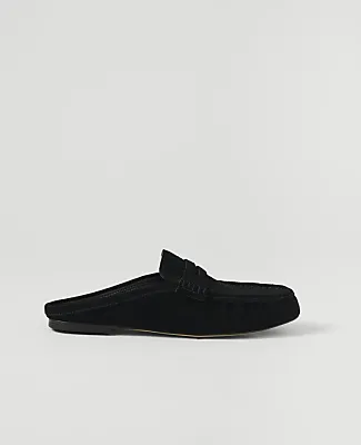 Ann Taylor Weekend Suede Loafer Slide sold by Ann Taylor