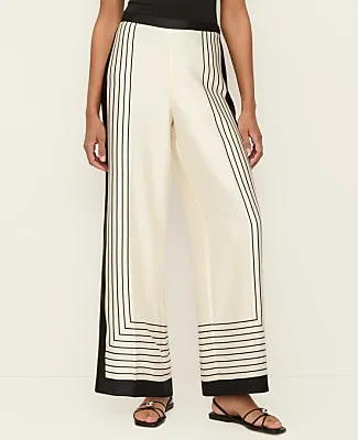 Ann Taylor The Petite Pleated Satin Wide-Leg Pant sold by Ann Taylor product image thumbnail 2