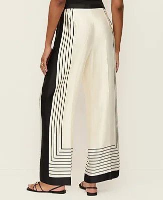 Ann Taylor The Petite Pleated Satin Wide-Leg Pant sold by Ann Taylor product image thumbnail 3