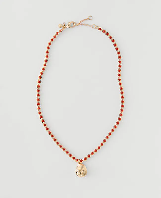 Ann Taylor Beaded Pendant Necklace made by Ann Taylor