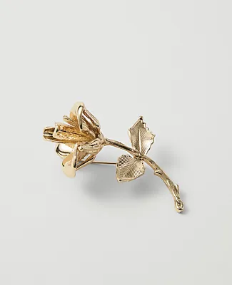 Ann Taylor Metal Rose Brooch sold by Ann Taylor
