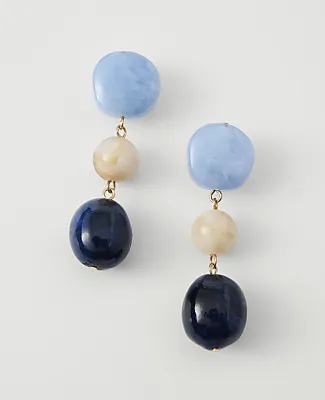 Ann Taylor Triple Stone Drop Earrings sold by Ann Taylor