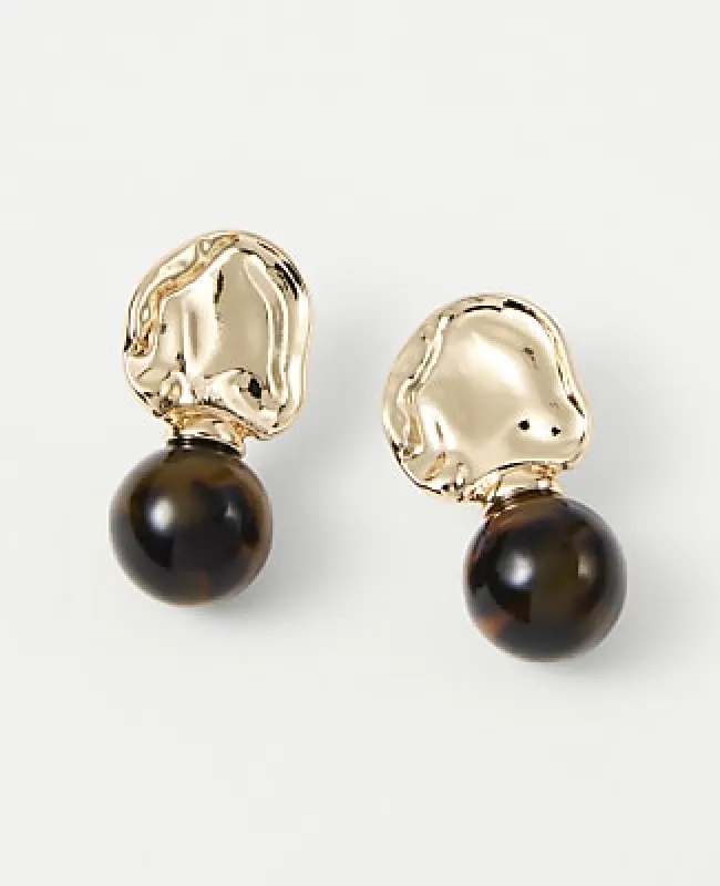 Ann Taylor Textured Stone Drop Earrings made by Ann Taylor