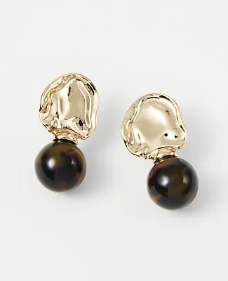 Ann Taylor Textured Stone Drop Earrings sold by Ann Taylor